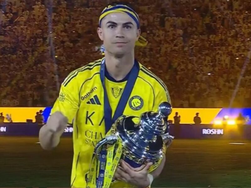cristiano ronaldo campeon con el al nassr primer titulo