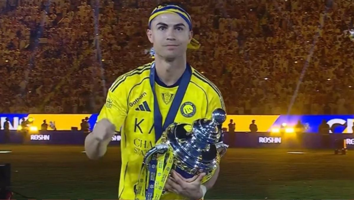 cristiano ronaldo campeon con el al nassr primer titulo