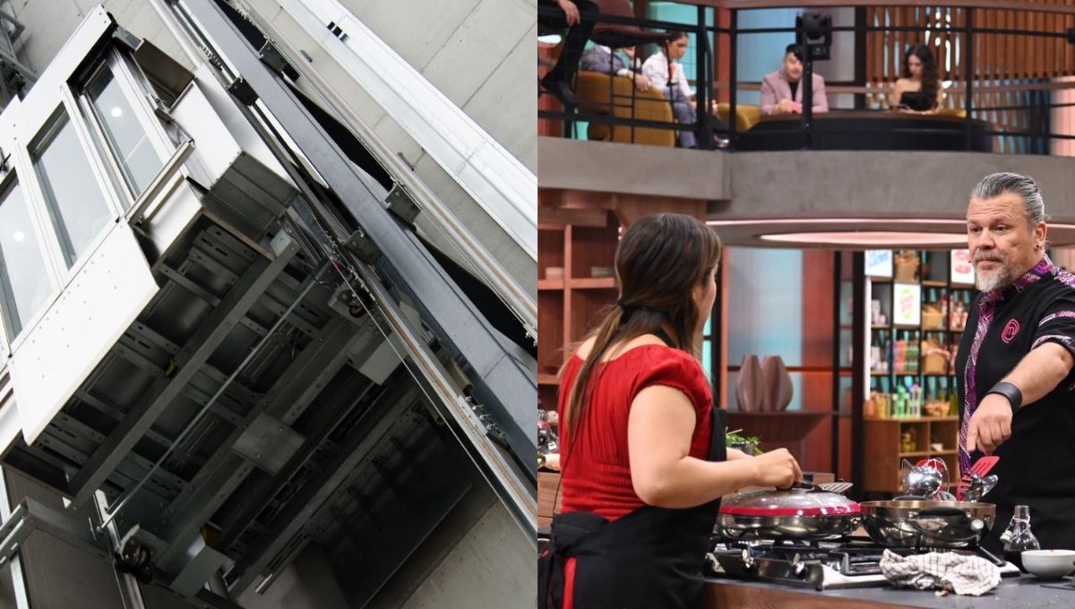 elevador de masterchef mexico casi aplasta a participantes