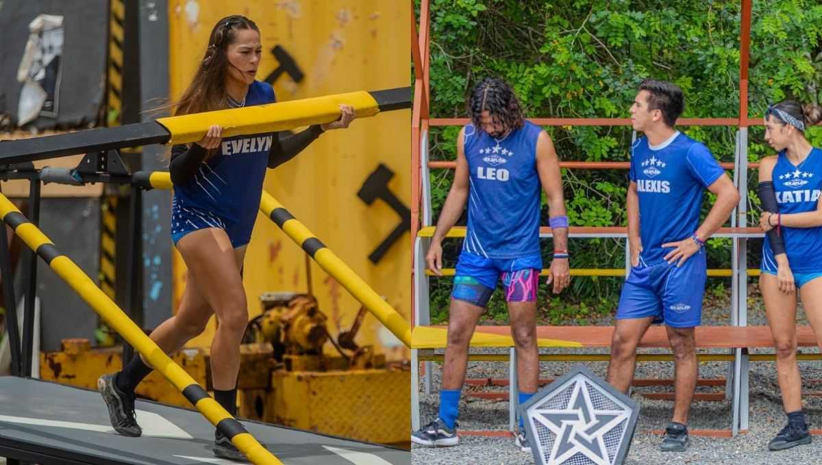 evelyn egoista con los azules de exatlon mexico