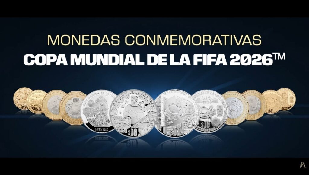 Monedas conmemorativas Mundial 2026 en México