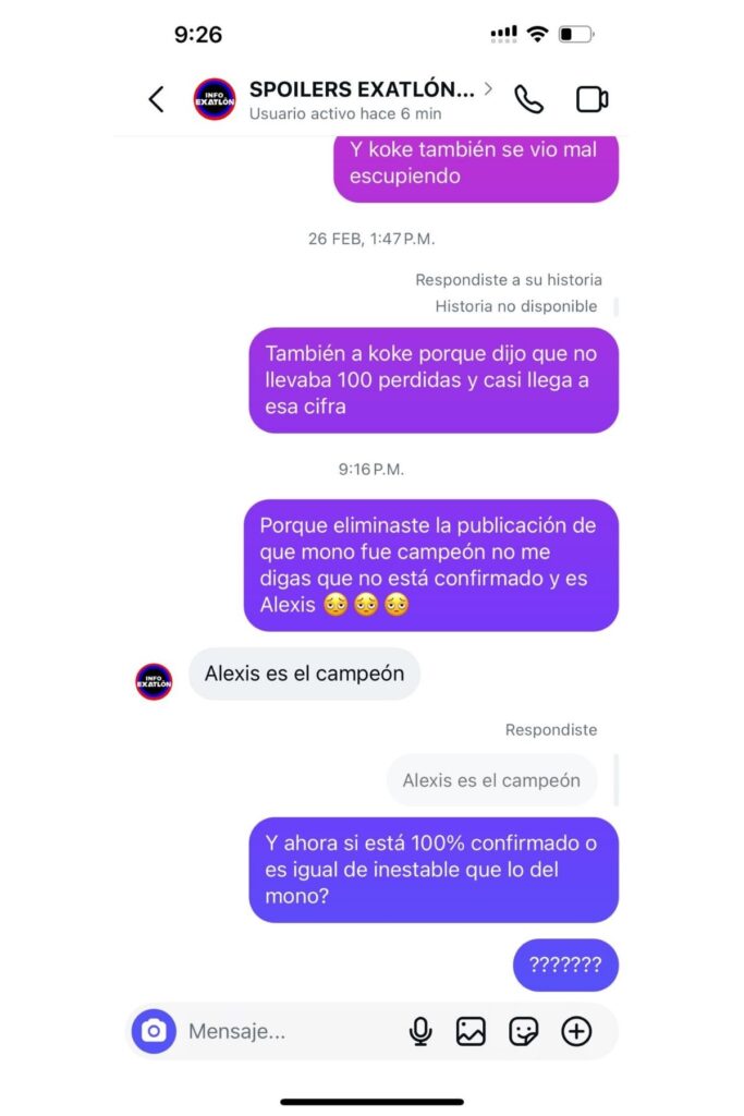 mono no sera campeon de exatlon mexico