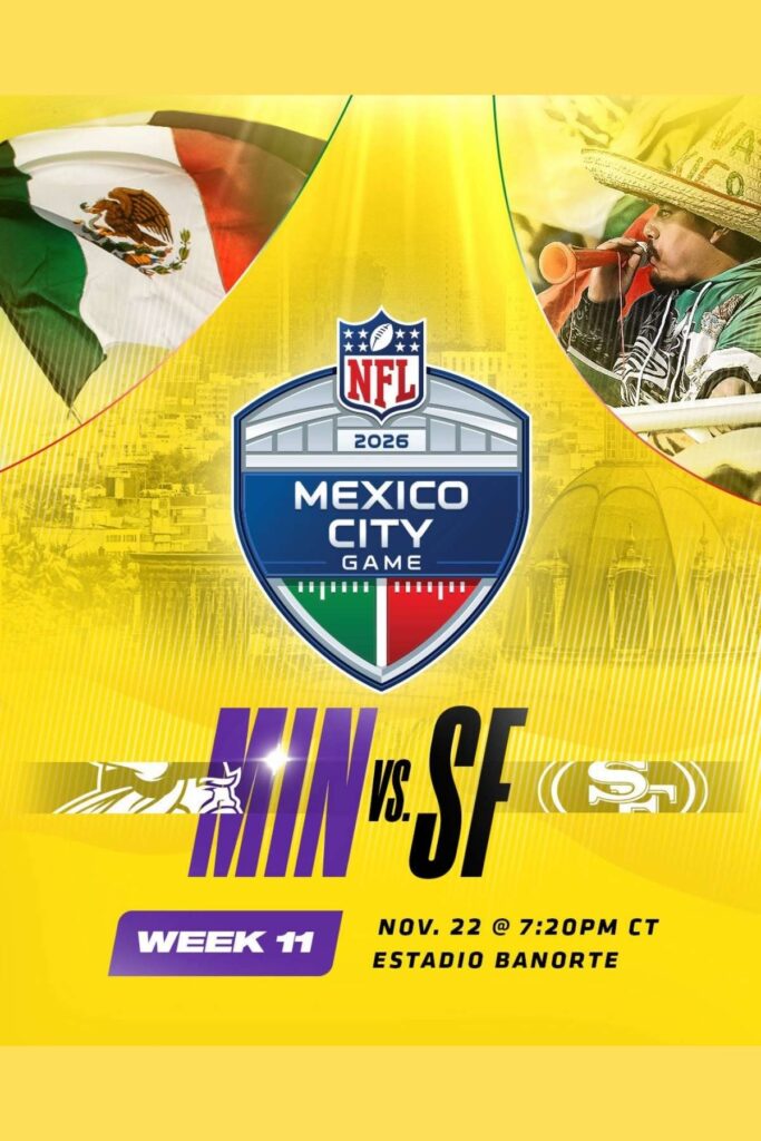 nfl mexico city game 2026 vikings vs san francisco