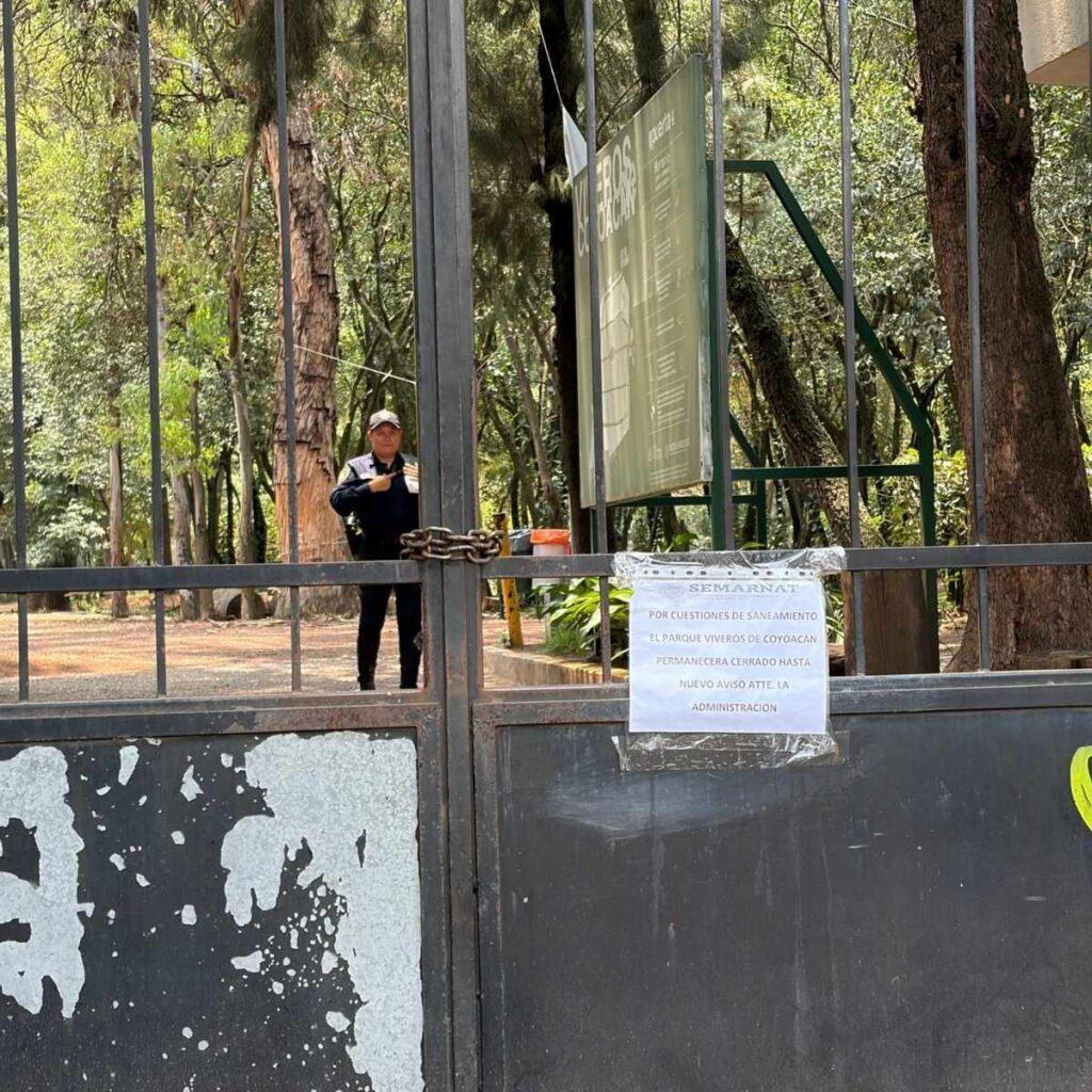 por que cerraron el parque viveros de coyoacan