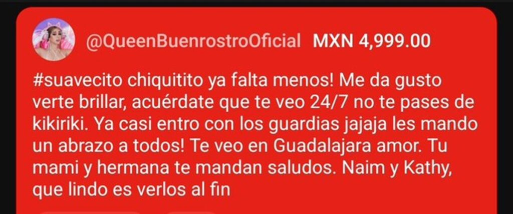 Suavecito le pide perdón a Queen por su cercanía con Kim Shantal en La Mansión VIP