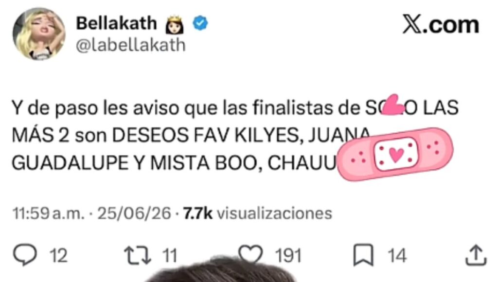 Bellakath filtra los nombres de las finalistas de Solo Las Más 2