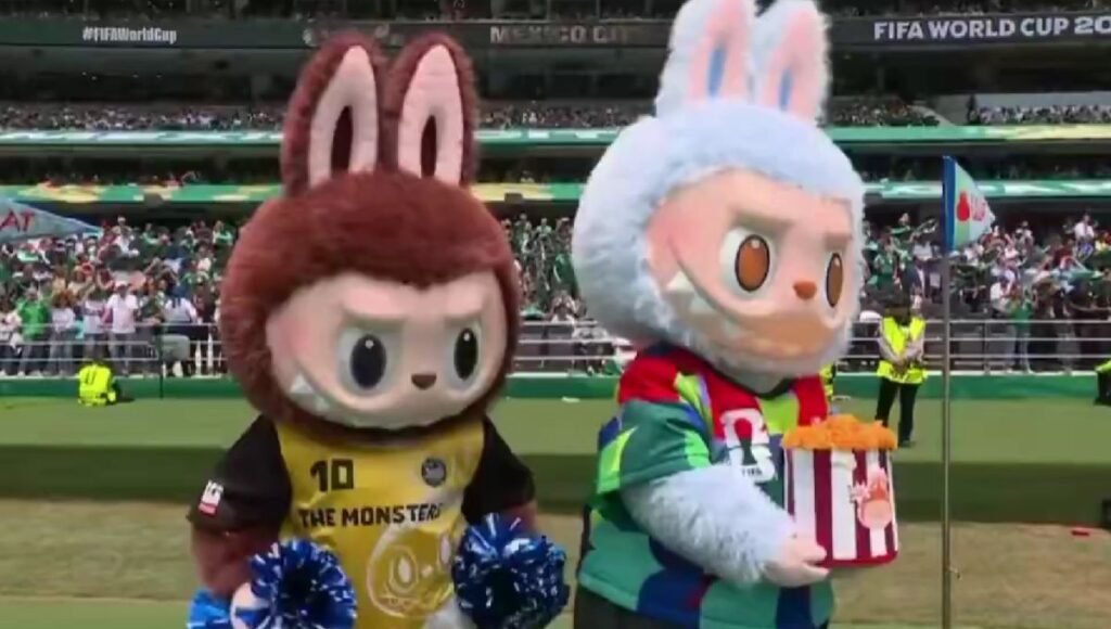 Los labubus aparecen en la inauguración del Mundial 2026