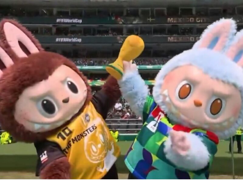 Los labubus aparecen en la inauguración del Mundial 2026