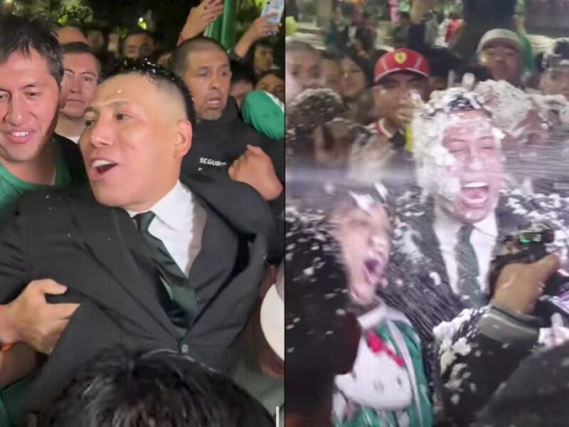 Yulay casi pierde la vista por espuma en el Ángel