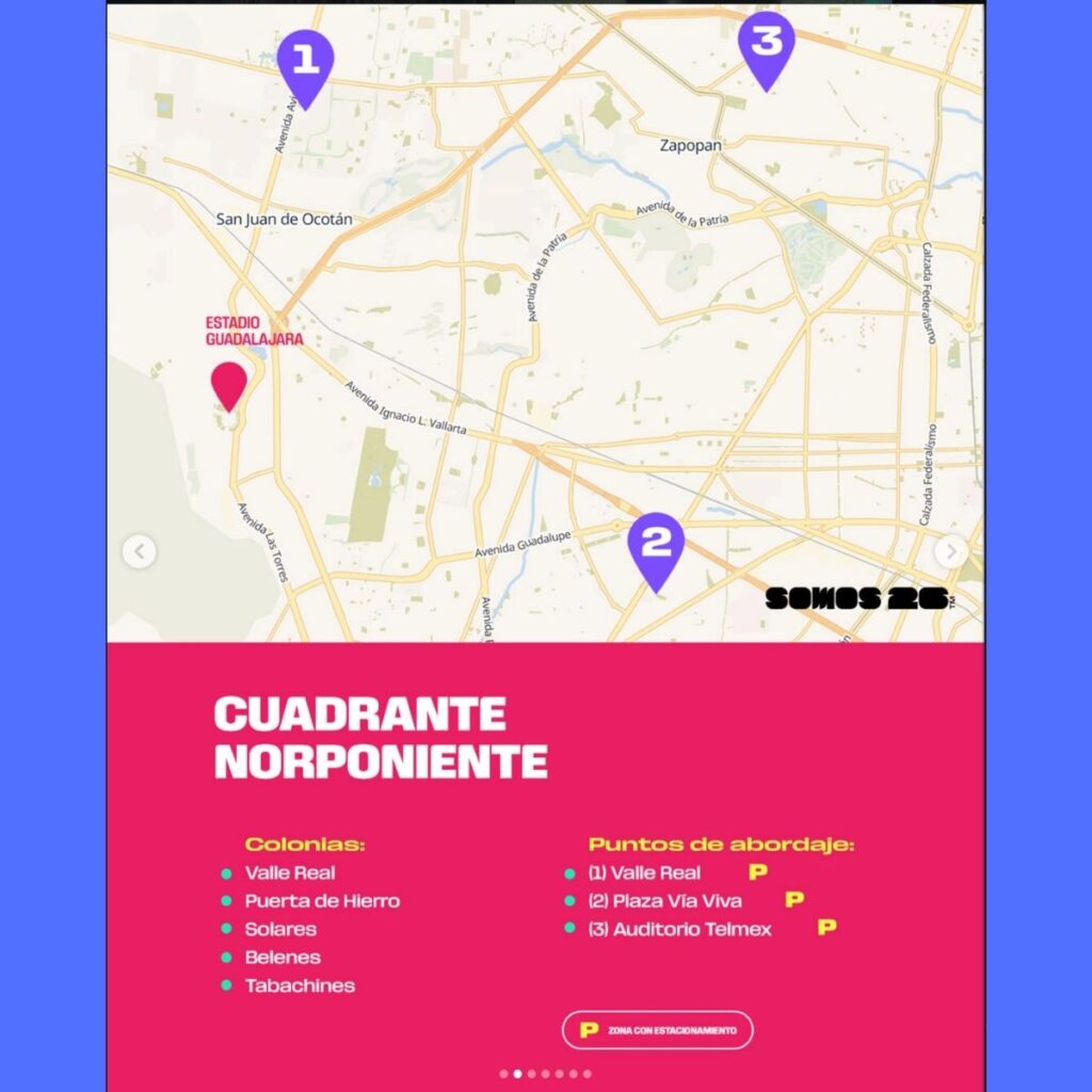 como llegar al estadio guadalajara del mundial 2026