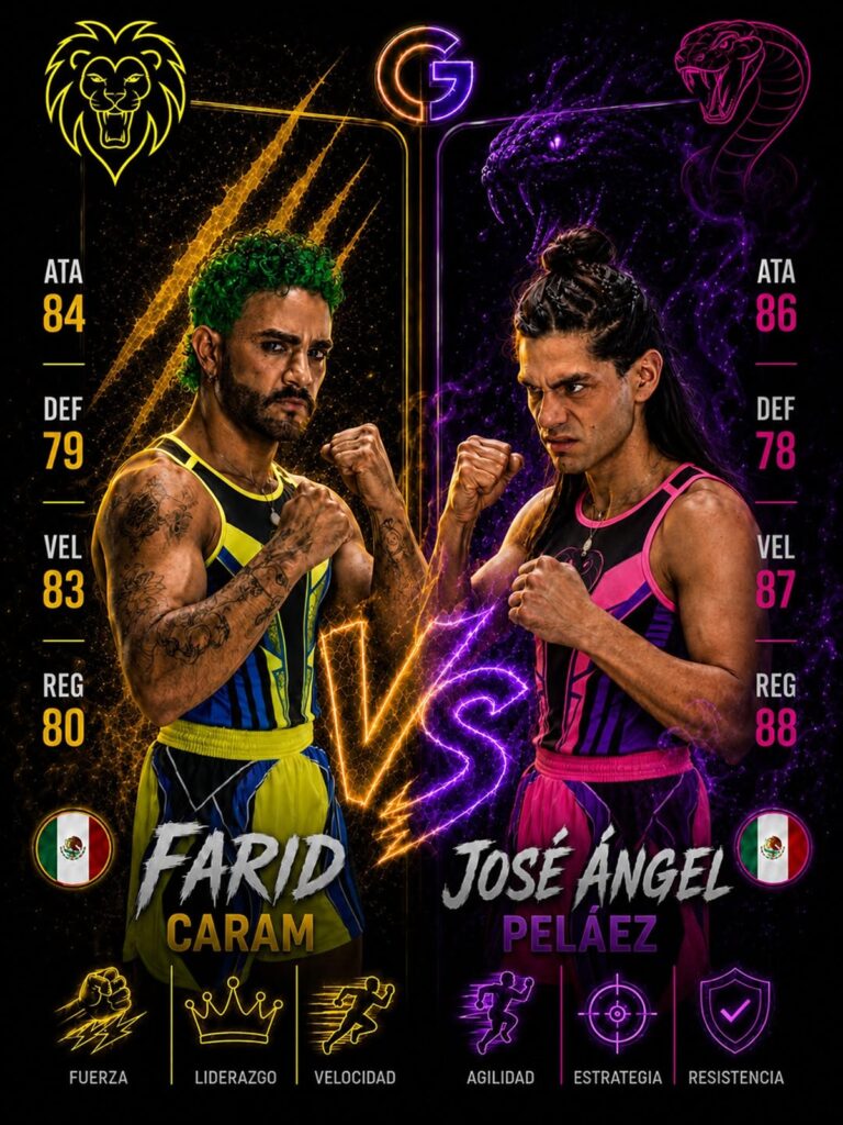 Farid Caram en Garra vs Veneno Guerreros Mundiales ¿quién es?