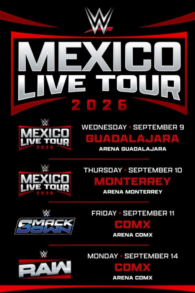 fechas y boletos de la wwe en mexico