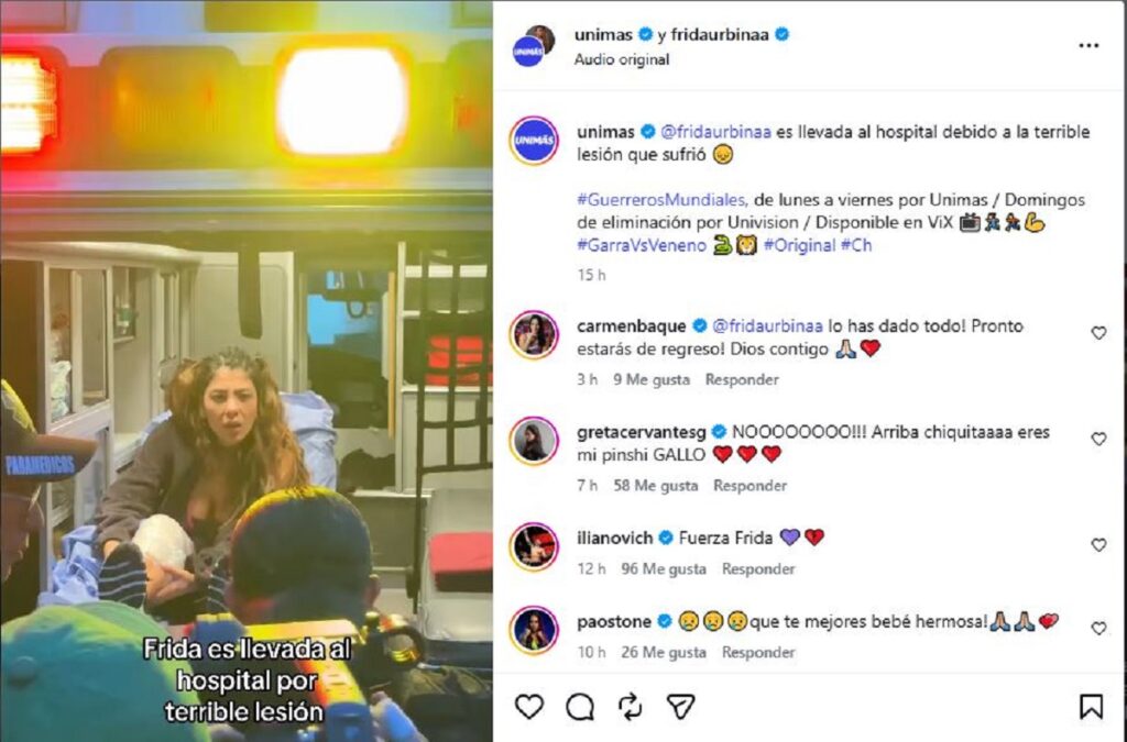 ¿Qué le pasó a Frida Urbina en Guerreros 2026?