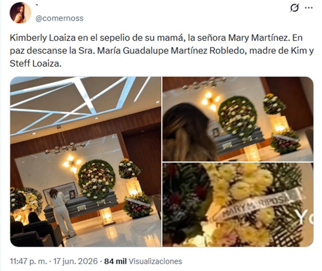 Revelan la causa del fallecimiento de la mamá Kim Loaiza