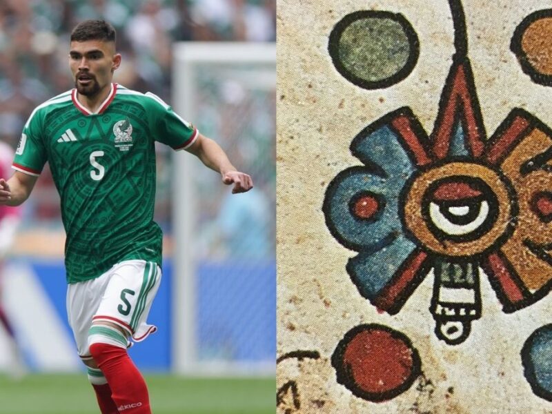 mexico jersey verde mundial 2026 simbolo nahui ollin
