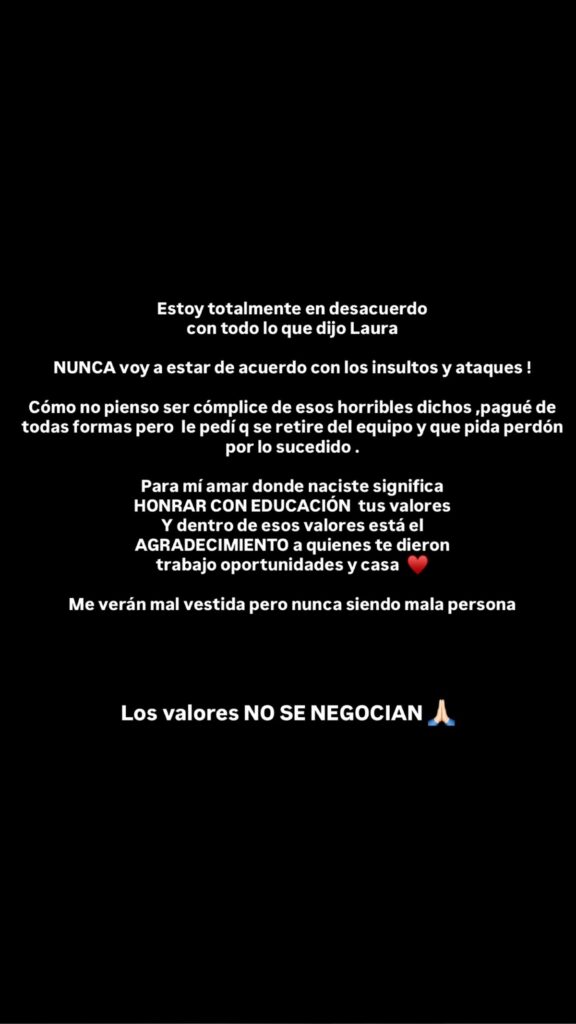Flor Vigna corre a Lau Styling
