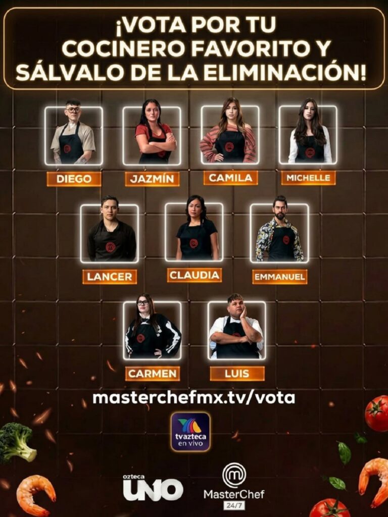 Así van las votaciones en MasterChef México 2026 hoy domingo 5 de julio