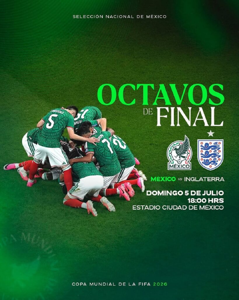 Horario y canal del partido del México vs Inglaterra