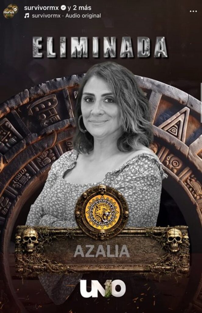 Azalia eliminada de Survivor México 2026