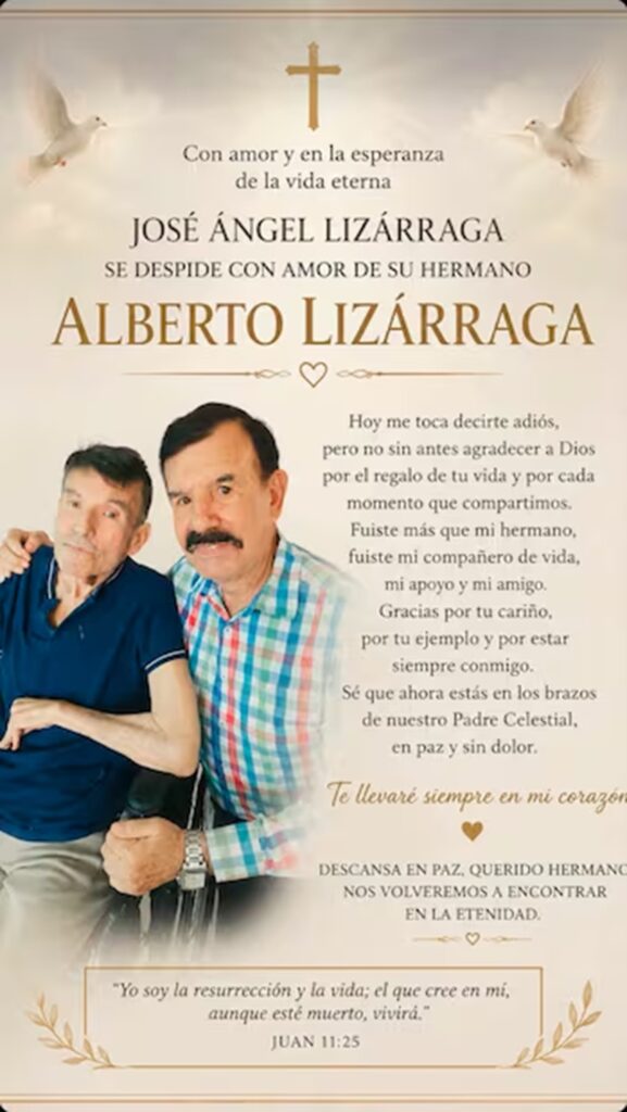 Murió Alberto 'Betón' Lizárraga hijo de Don Cruz Lizárraga