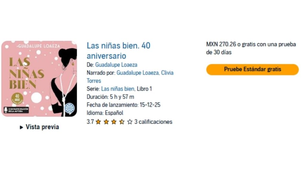 Audible México todos los estrenos para agosto 2026