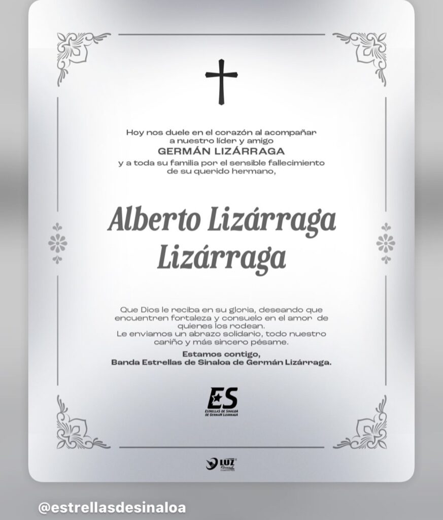 Murió Alberto 'Betón' Lizárraga hijo de Don Cruz Lizárraga