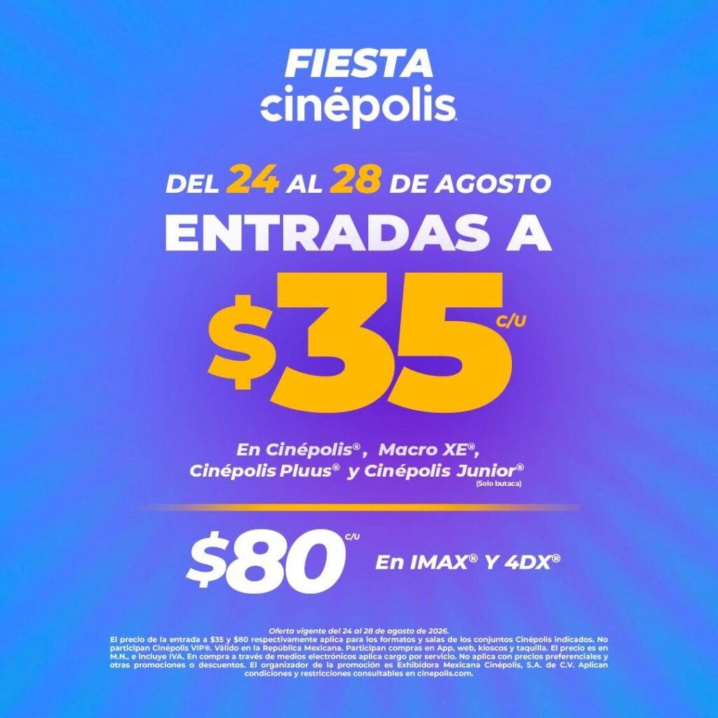 Descuentos en entradas en Cinépolis 2026