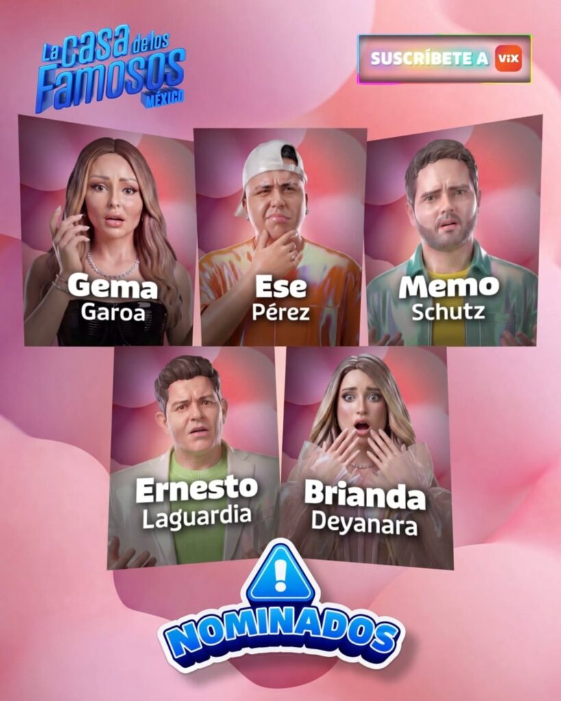 Votaciones en La Casa de los Famosos México 2026 hoy jueves 24 de septiembre